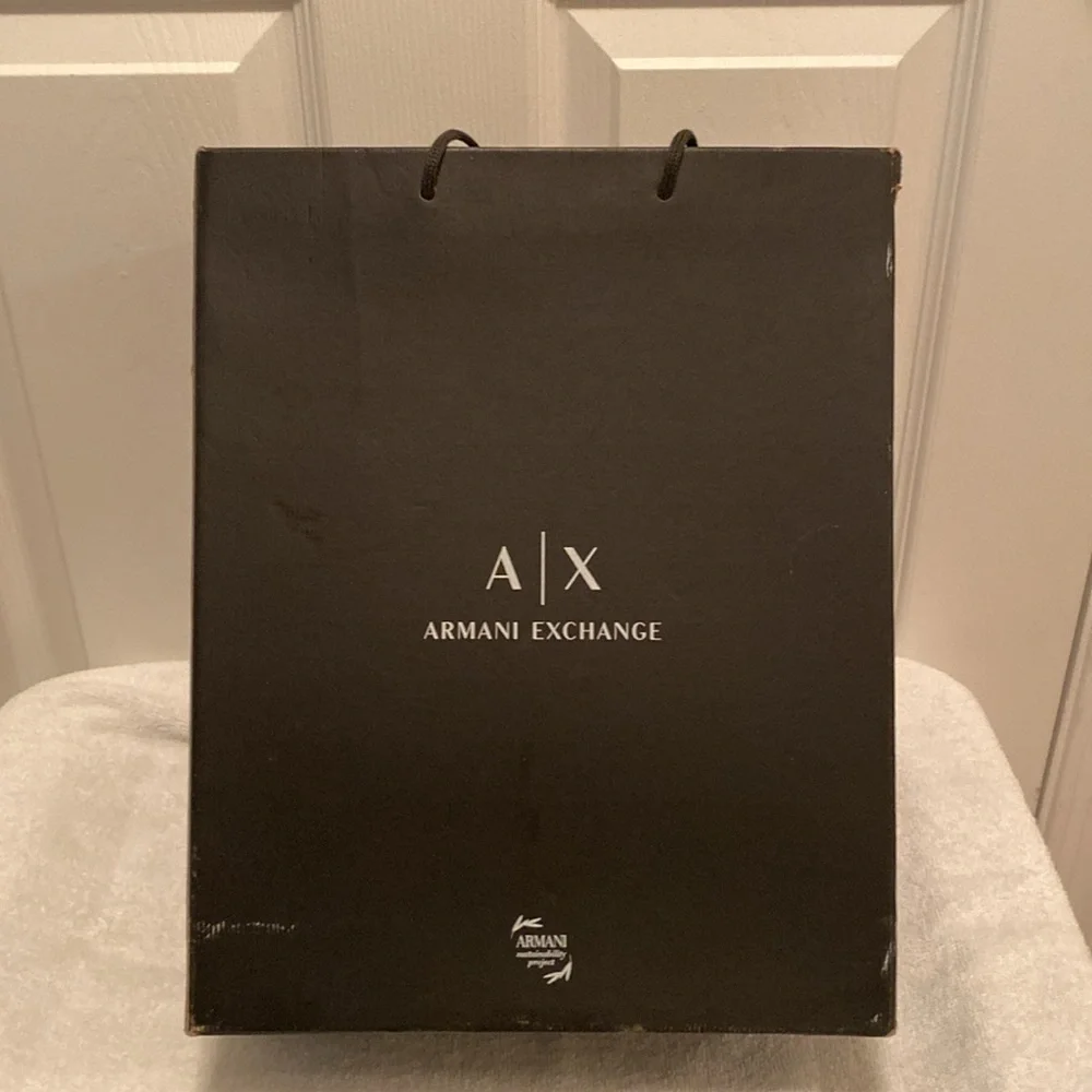Brand New Armani Exchange Black Knit Sneakers…size 9 - Picture 6 of 10